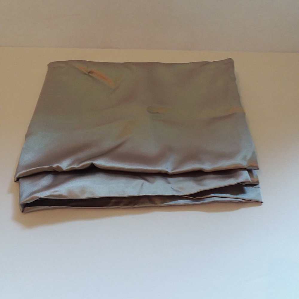 Grey Satin Pillowcase